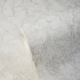 8597-06 Ivory off white faux stone plaster cracks Plain Textured Wallpaper