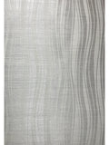 135081 Flocked Wallpaper Gray Silver Metallic Textured Flocking Velvet wave Lines - wallcoveringsmart