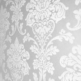800018 Wallpaper Violet Metallic textured Glassbeads Victorian Glass beads Damask - wallcoveringsmart