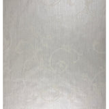 175011 Off White Ivory Flock Velvet Flocked Damask Wallpaper