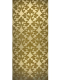 175024 Mustard Gold Metallic Flock Wallpaper