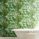 AT7067 Banana Leaf Sure Strip Wallpaper - wallcoveringsmart