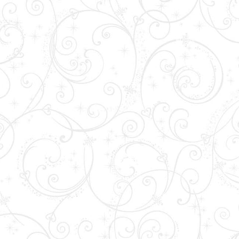 DI0906 York Disney Princess Perfect Scroll Unpasted White Wallpaper