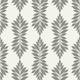 CV4427 York Broadsands Botanica Pattern Leaves Gray Linen Wallpaper