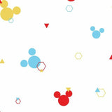 DI0930 York Disney Mickey Mouse Geo Unpasted Primary Wallpaper