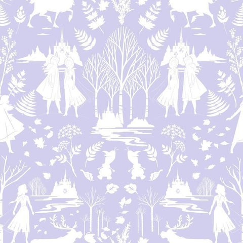 DI1013 York Wallpaper Disney Frozen 2 Nordic Unpasted Dots Purple wallcoverings