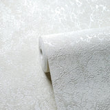 8565-06 Wallpaper ivory plain Cracked lava plaster textured modern