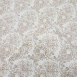 V303-05 Cream Beige Small Print Damask Wallpaper