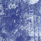 76040 Royal Blue Silver Metallic Concrete Textured Wallpaper