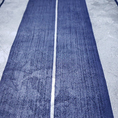 76054 Navy Blue stripes Silver Metallic Striped Textured Wallpaper ...