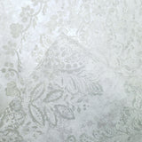 76003 Off White Satin Floral Diamond textured Wallpaper