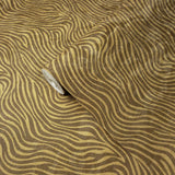300023 Gold Textured Tiger faux animal waves fur Wallpaper