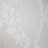 305027 Victorian Wallpaper off white cream metallic floral Damask