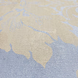 WM7801201 Vinyl Wallpaper Blue beige Rustic Victorian Vintage Damask - wallcoveringsmart
