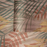 255001 Copper Metallic Textured Floral Tropical leaves Portofino wallpaper - wallcoveringsmart