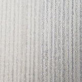 175006 Striped Ivory off White Gray Flock Stripes Wallpaper