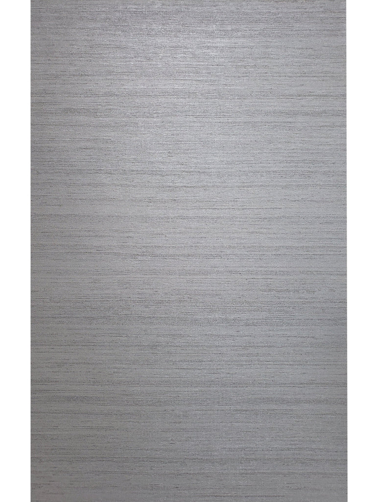 WM8800401 Modern Wallpaper Rustic Gray Silver metallic faux grasscloth