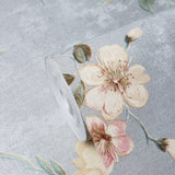WM7802801 floral Wallpaper flowers Gray Silver Metallic rustic Textured - wallcoveringsmart