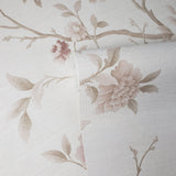 WM8801801 Pink cream faux grasscloth textured pinkish flowers floral tree wallpaper - wallcoveringsmart