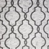 WM2090001 Wallpaper Gray Silver metallic trellis lines geometric faux cork - wallcoveringsmart