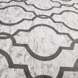 WM2090001 Wallpaper Gray Silver metallic trellis lines geometric faux cork - wallcoveringsmart