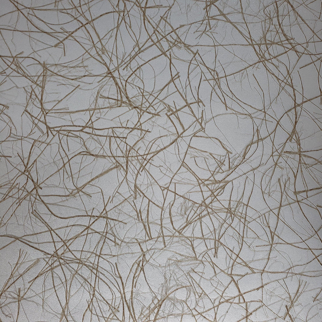 WM8804501 Wallpaper metallic silver gold Faux Grasscloth plaster textu