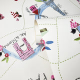 WM0169610501 Fun Paris Fashion Glitter White Girl Travel Wallpaper - wallcoveringsmart