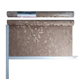 4501-12 Textured Plain Wallpaper Bronze metallic faux plaster textures