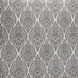 3517-12 Wallpaper diamond damask fabric pattern textured white gray black
