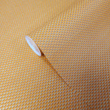 WMBA22008501 Plain Orange Gold Metallic faux woven fabric textured Wallpaper