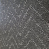 WMNF23203501 Faux chevron plaster textured charcoal Black Wallpaper