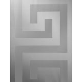93523-5 Greek Key Gray Silver Metallic Shiny Wallpaper