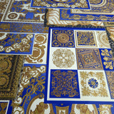 Versace Home wallpaper 37048-1 pattern barocco blue