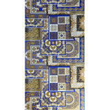 Stripe of the Versace Home wallpaper 37048-1 pattern barocco blue