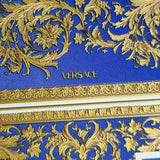 Versace wallpaper sign 37048-1 pattern barocco blue