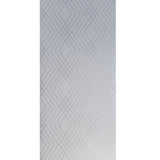 WM4260301 Wallpaper White Gray Silver Geometric Trellis lines Metallic