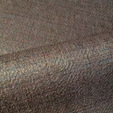 M5662 plain copper bronze gray metallic faux fabric textured Wallpaper
