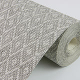 2972-86146 Hui Grey Paper Weave Grasscloth Wallpaper