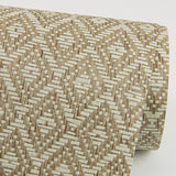 2972-86147 Hui Light Brown Paper Weave Grasscloth Wallpaper
