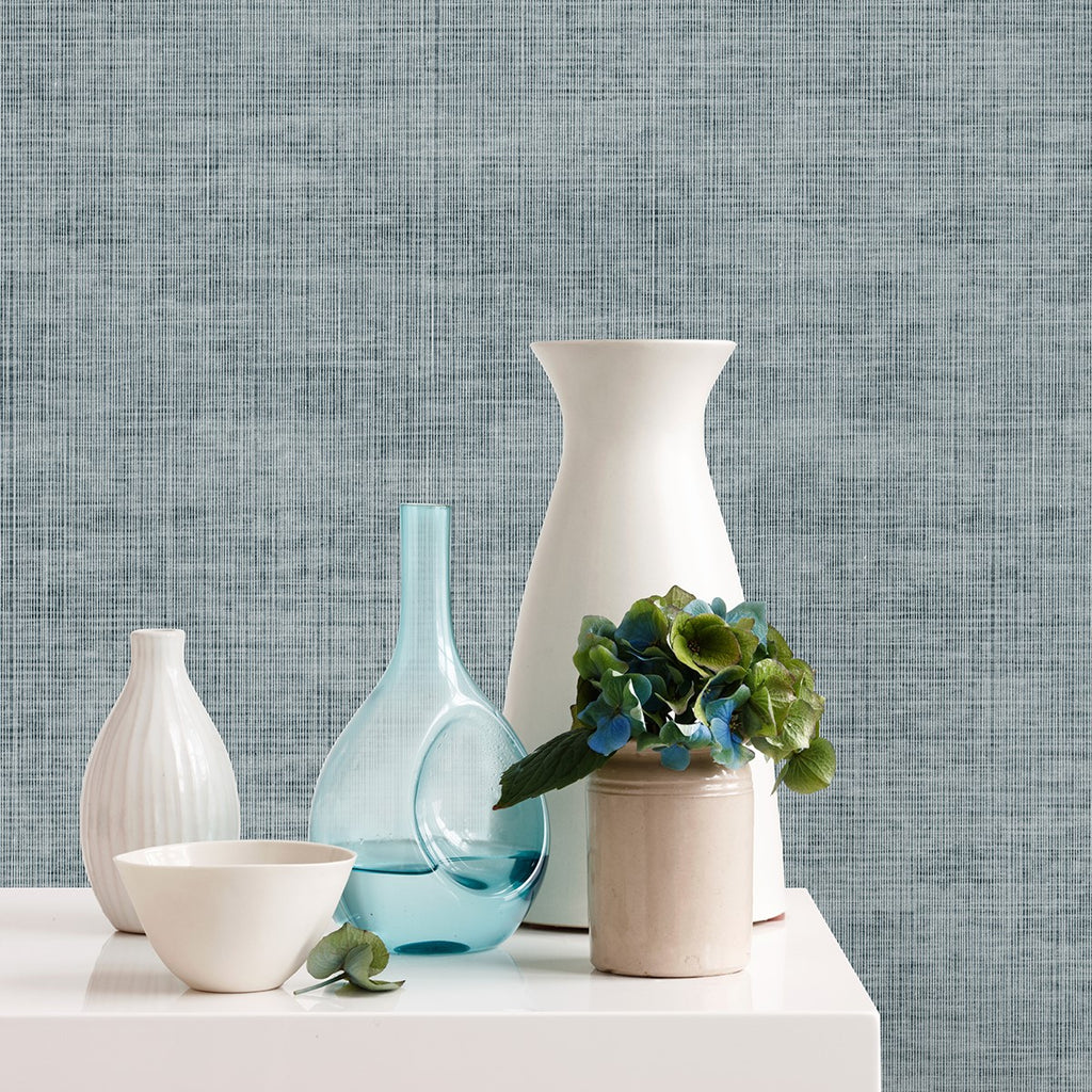 2972-86172 Yawen Blue String Wallpaper – wallcoveringsmart