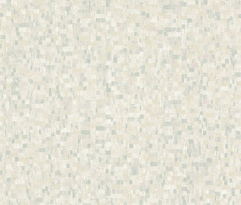2980-38593-1 Albers Teal Squares Mosaic Wallpaper