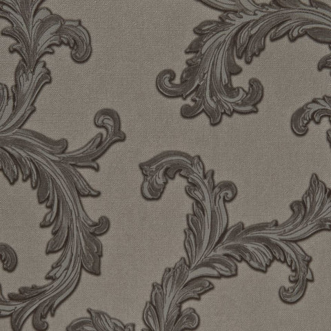 76062 Off White Victorian Woven Texture Wallpaper