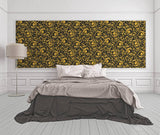 34326-2 Butterfly Barocco Gold Black Wallpaper - wallcoveringsmart