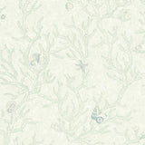 34496-2 Les Etoiles De La Mer Mint White Wallpaper - wallcoveringsmart