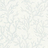 34497-2 Les Etoiles De La Mer Light Blue White Wallpaper - wallcoveringsmart