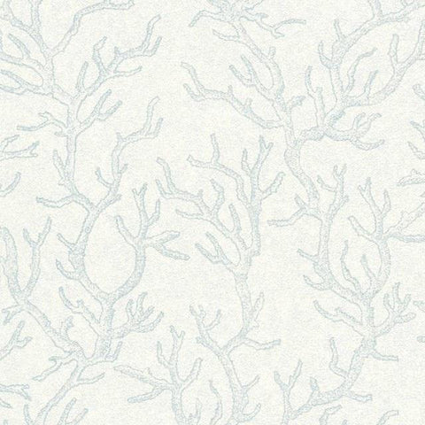 34497-2 Les Etoiles De La Mer Light Blue White Wallpaper - wallcoveringsmart