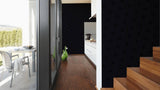 34862-2 Vanitas Medusa Black Textured Wallpaper - wallcoveringsmart