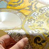34901-1 Decorative Plates Circles Noell Bright Modern Textured Wallpaper roll Medusa