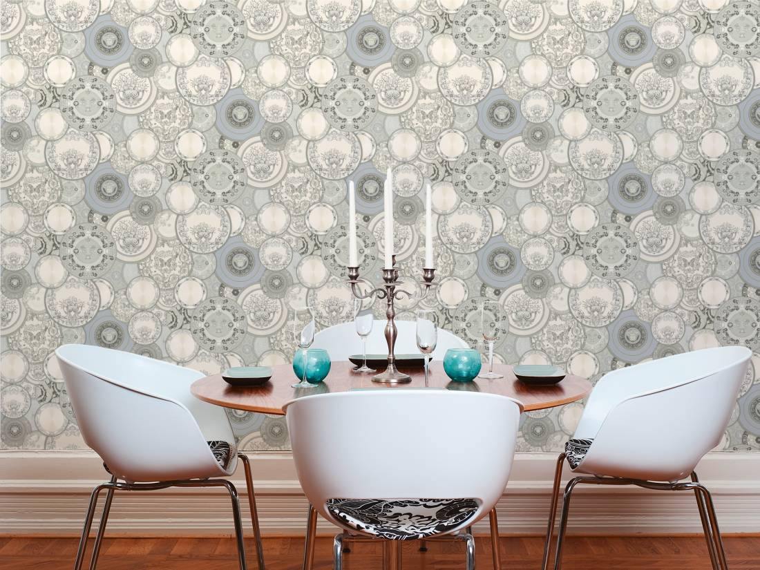 34901-3 Les Etoiles De La Mer Gray White Silver Wallpaper –  wallcoveringsmart