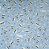 37843-1 Karl Lagerfeld Logo Ikonik Fashion Designer Blue Wallpaper